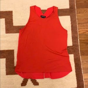 Red Trouve slit back tank